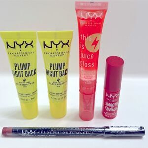 NYX Plump Right Back Primer & Serum and Lip Bundle, New